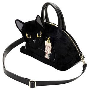 Loungefly Hocus Pocus Crossbody Handbag Purse Binx Cat Candle Disney NWT